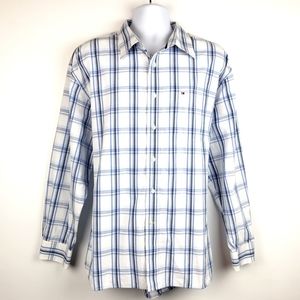 Tommy Hilfiger Long Sleeve Button Down Plaid, XL